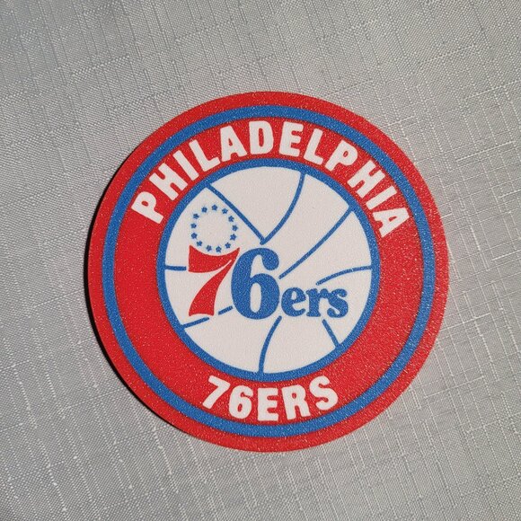 Philadelphia 76ers Coaster Set - 3D Printed - (Set of 4) - Picture 3 of 4